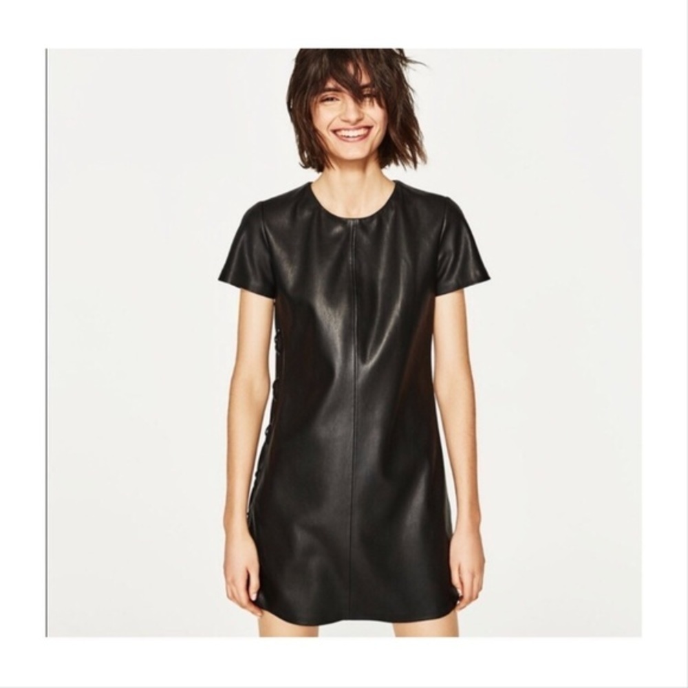 Zara collection side lace up dress NWT - Picture 2 of 10